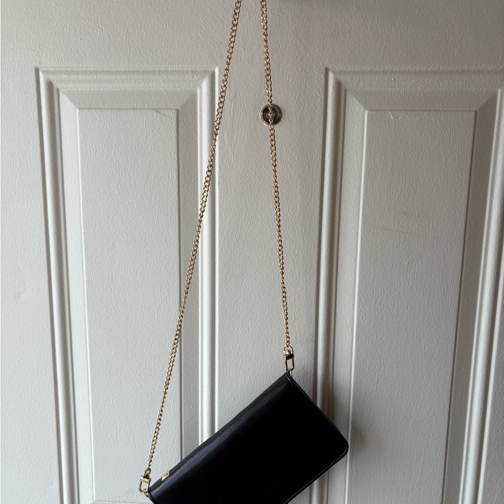 Elegant Black Leather Crossbody Bag